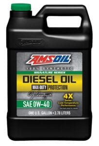 DZF1G AMSOIL 0W-40 synthetic diesel motor oil